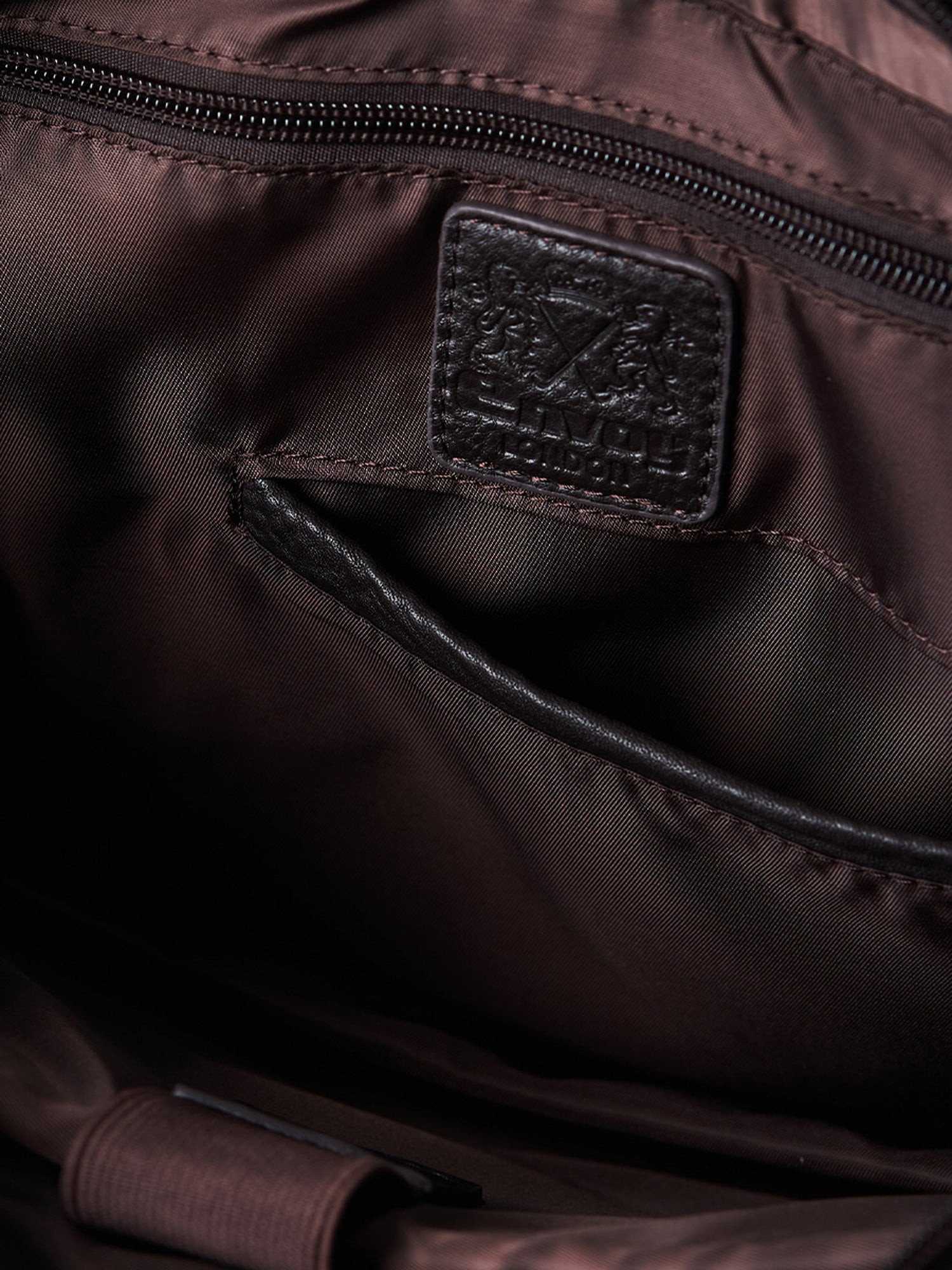 Brown Full-Grain Leather Laptop Bag