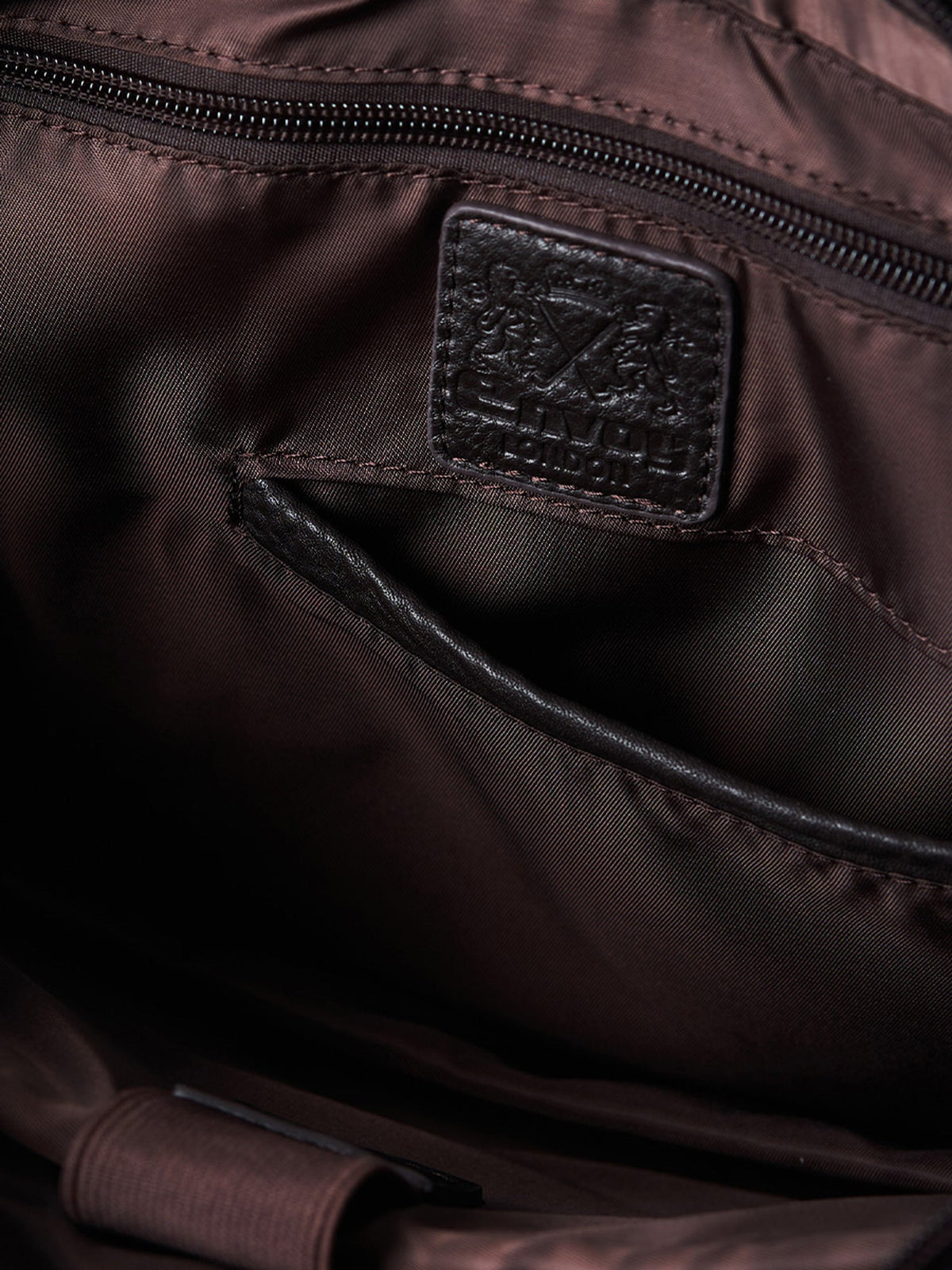 Brown Full-Grain Leather Laptop Bag
