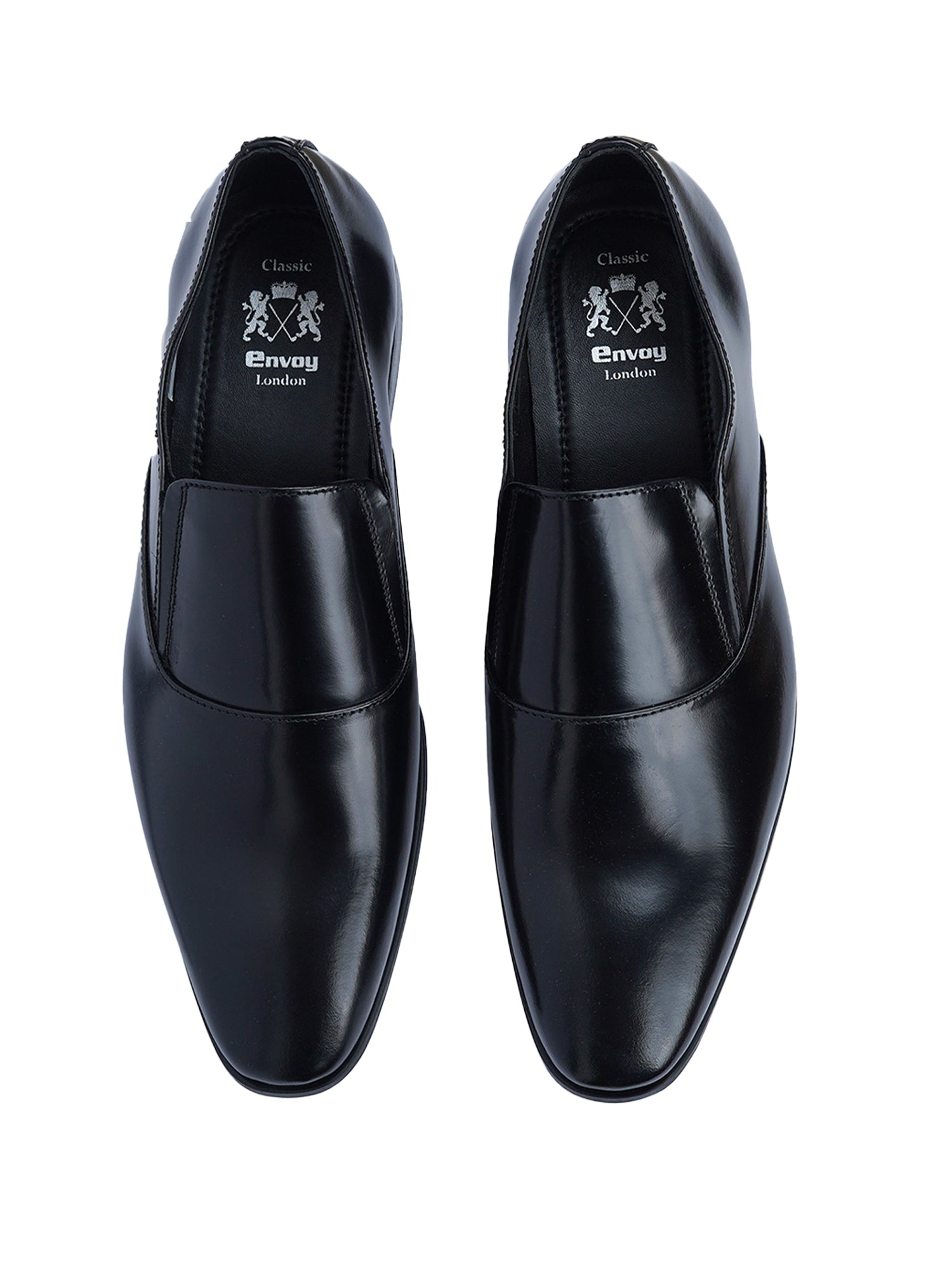 Black Patent Leather Penny Loafers Shoes
