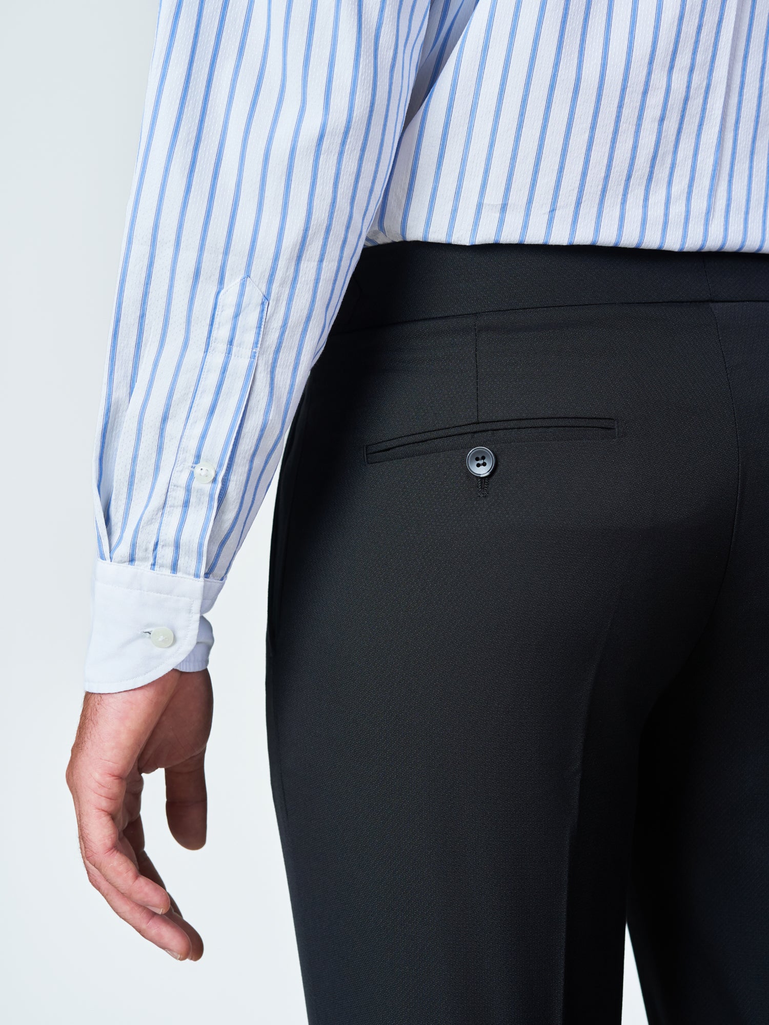 Blue Stripe Formal Long Sleeve Shirt