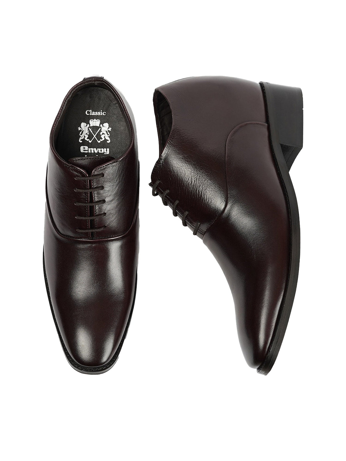 Brown Wedding Shoes with Inside Cuban Heel