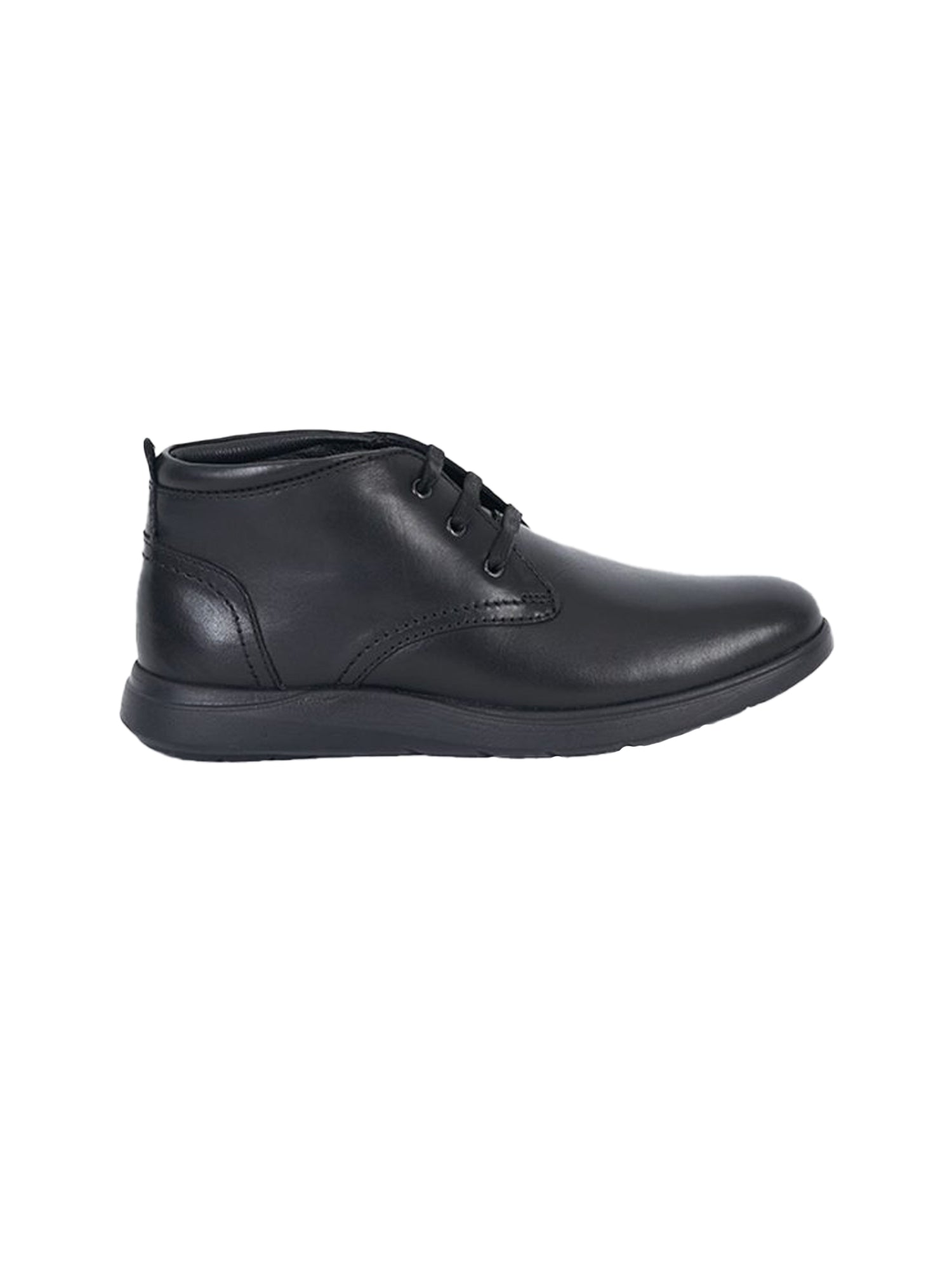 Black Casual Chukka Boots Genuine Leather Shoes