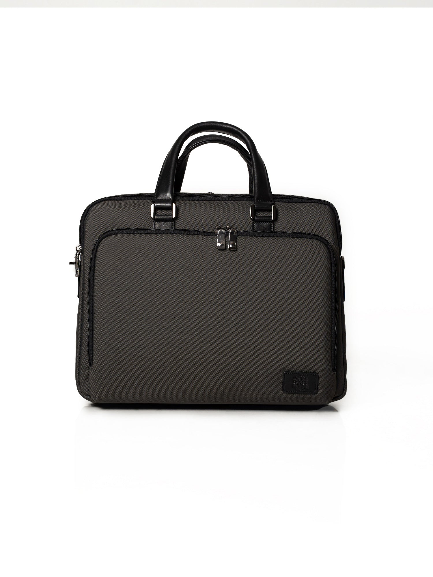 Grey Microfiber Travel & Messenger Bag – Water-Resistant