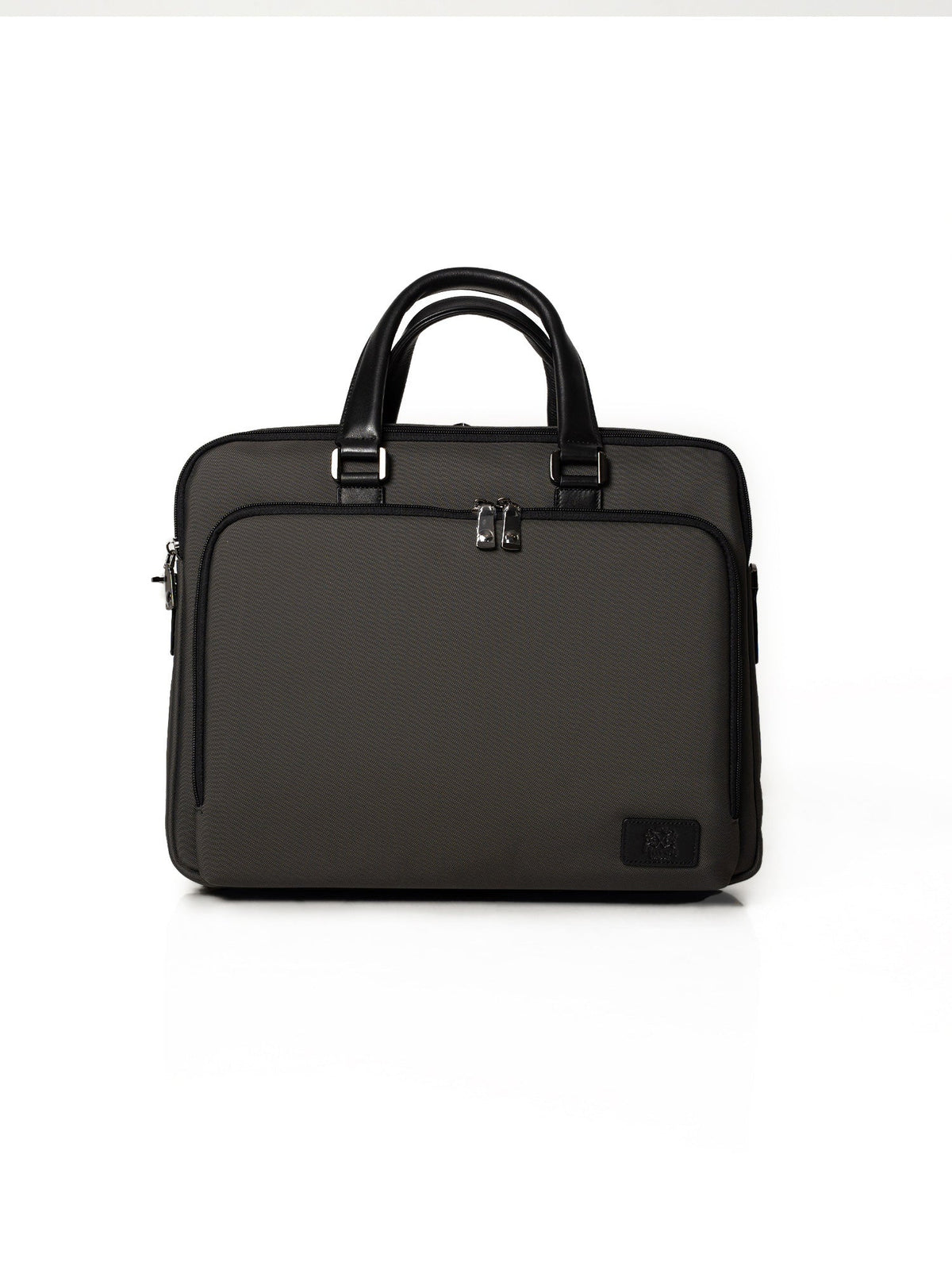 Grey Microfiber Travel & Messenger Bag – Water-Resistant