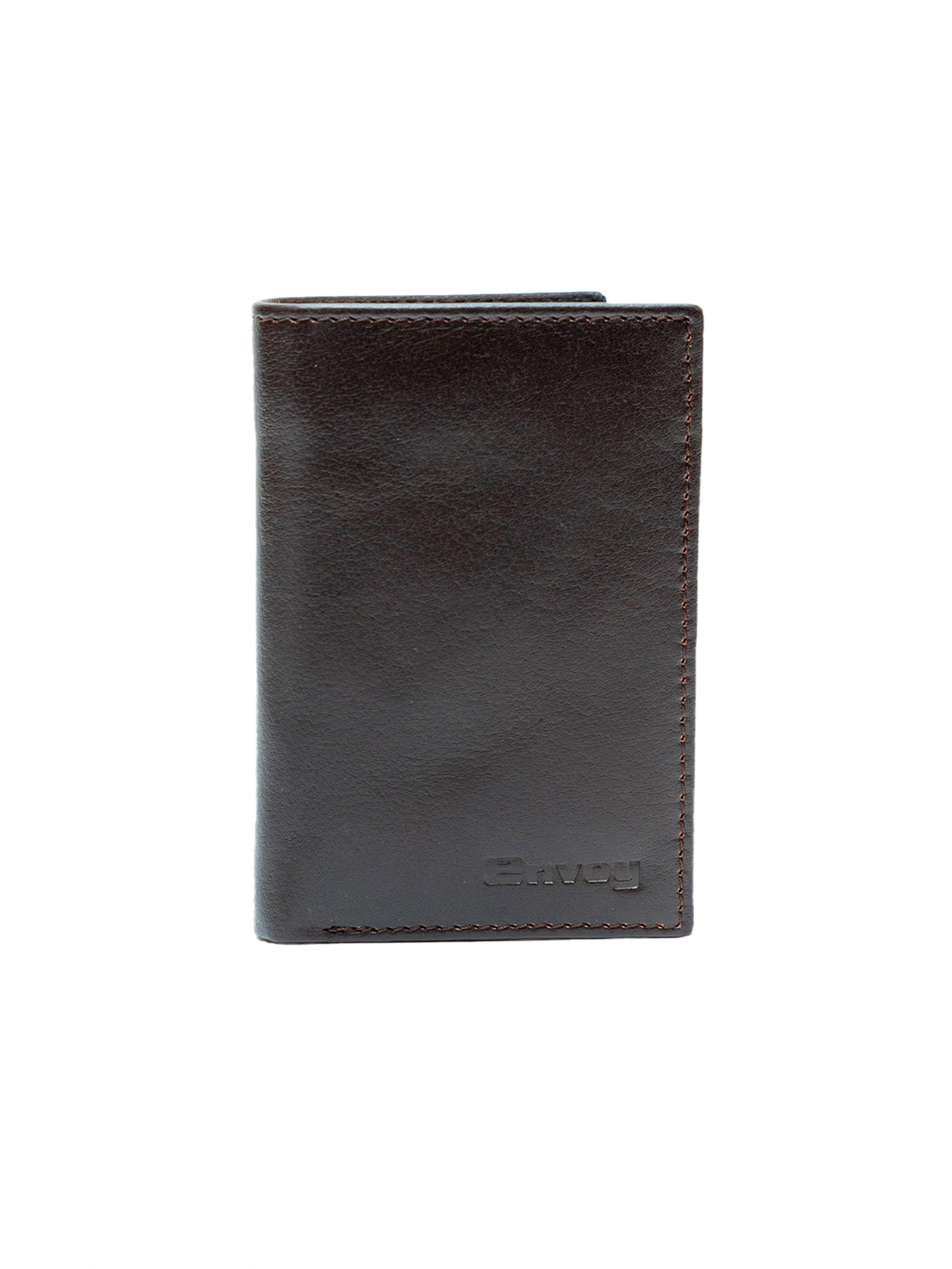 Men’s Brown Full Grain Leather Smooth Finish Long Wallet