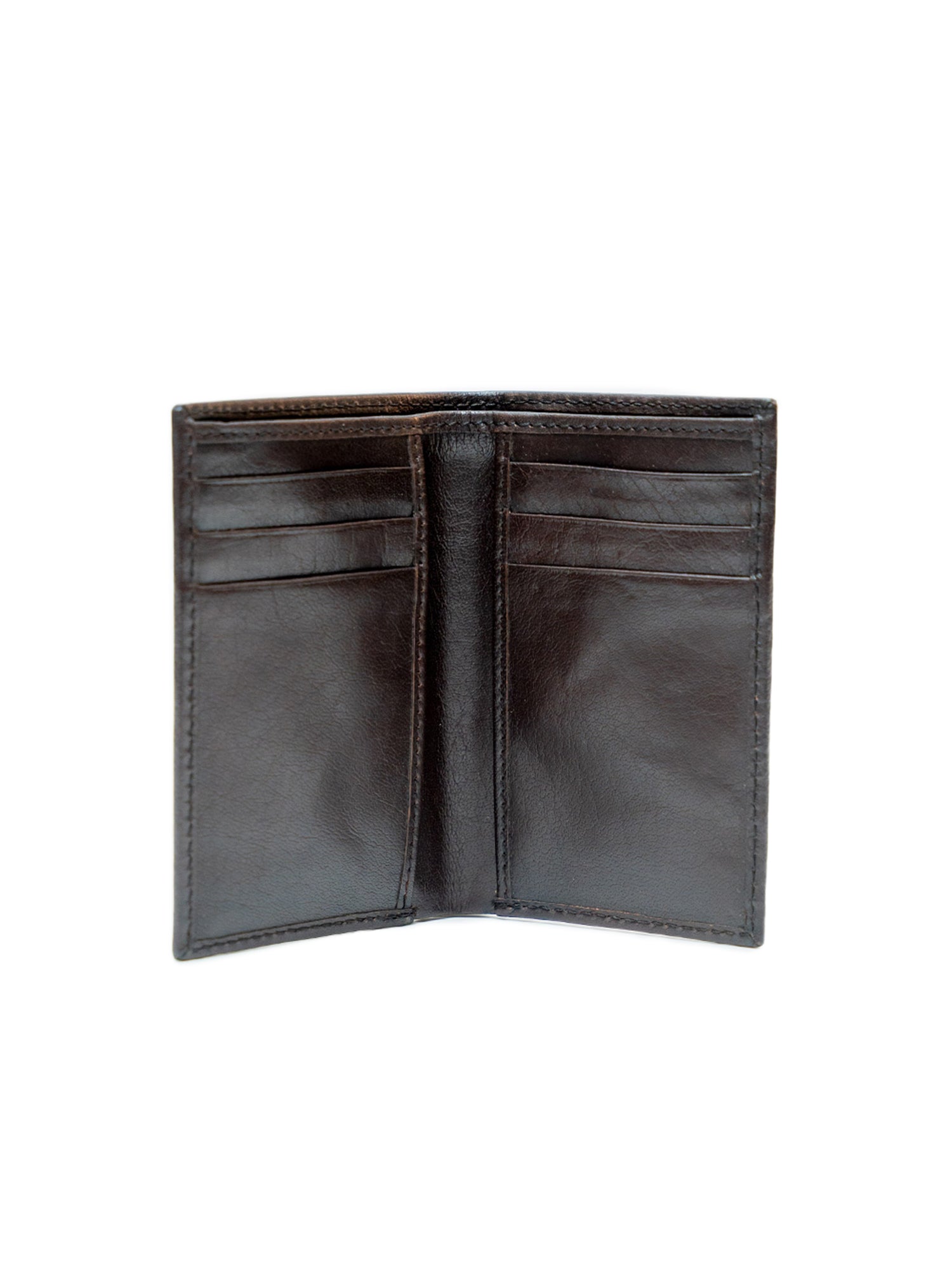 Men’s Brown Full Grain Leather Smooth Finish Long Wallet