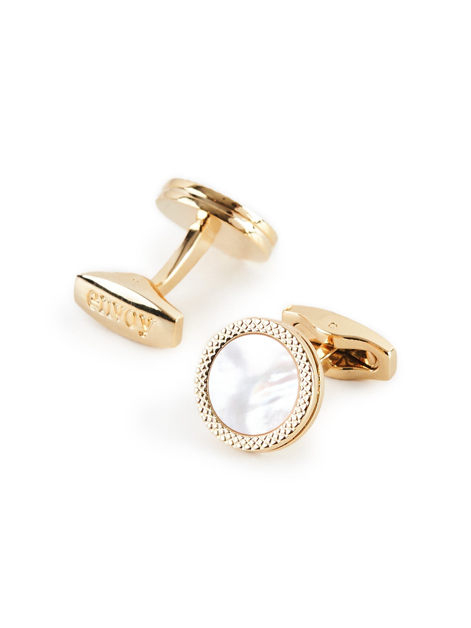 Round Mother of Pearl Cufflinks