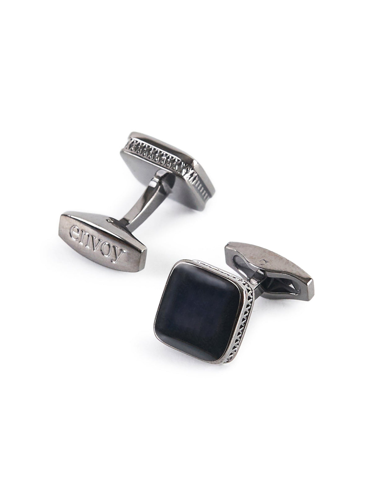 Soft Square Gunmetal Cufflinks