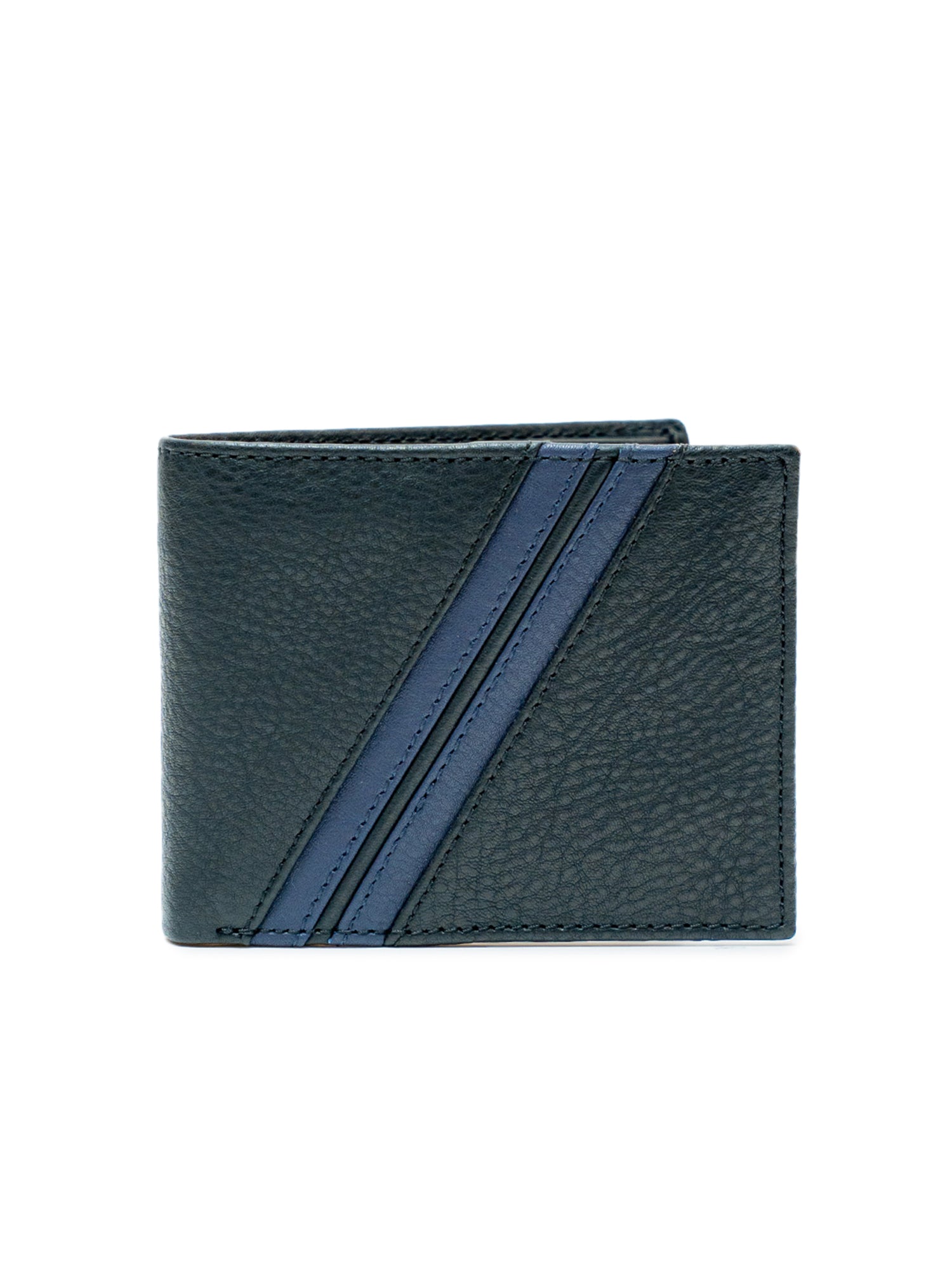 Men’s Textured Black Full Grain Leather Wallet