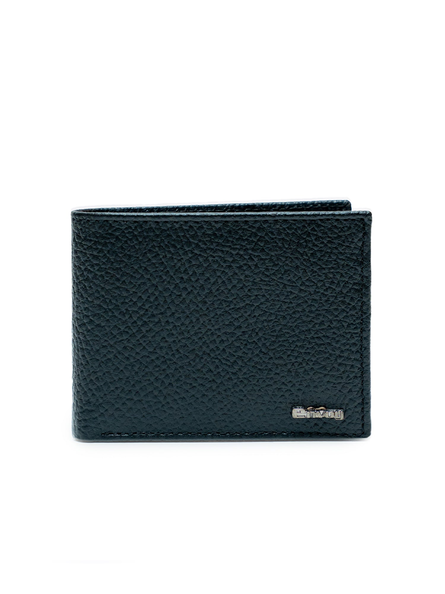 Men’s Textured Black Full Grain Leather Wallet