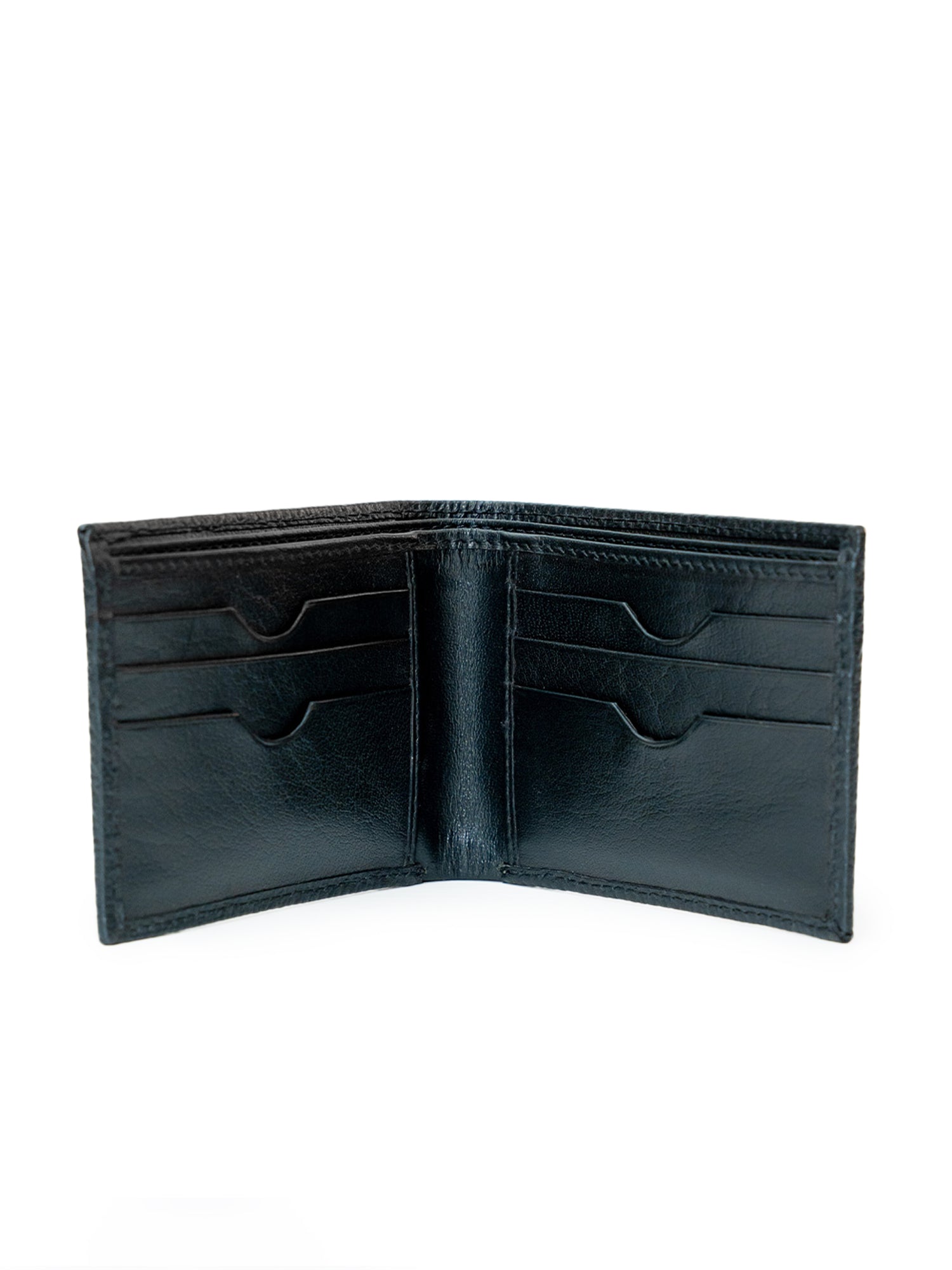Men’s Textured Black Full Grain Leather Wallet