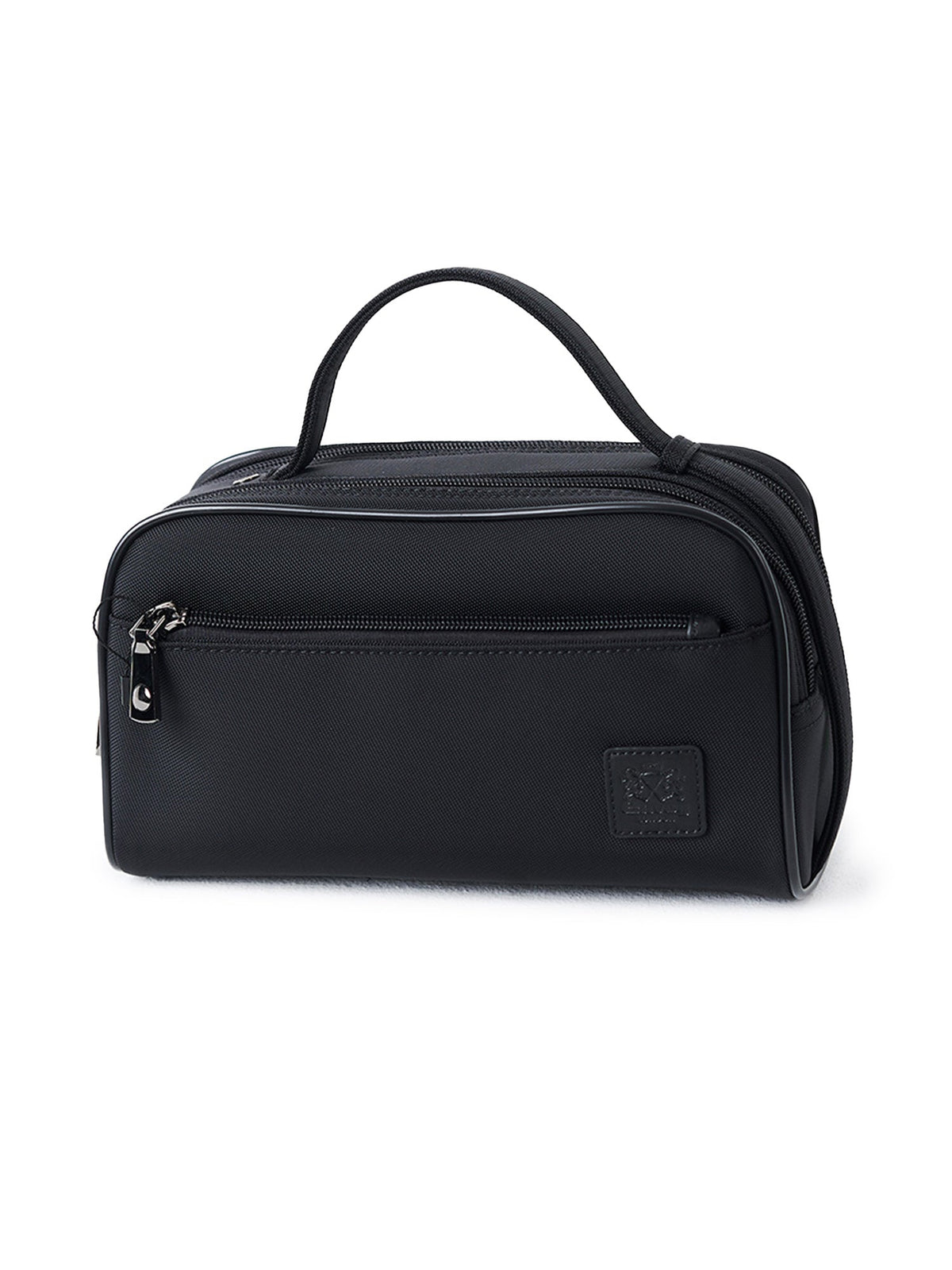 Microfiber Black Vanity Bag – Lightweight Travel Organizer