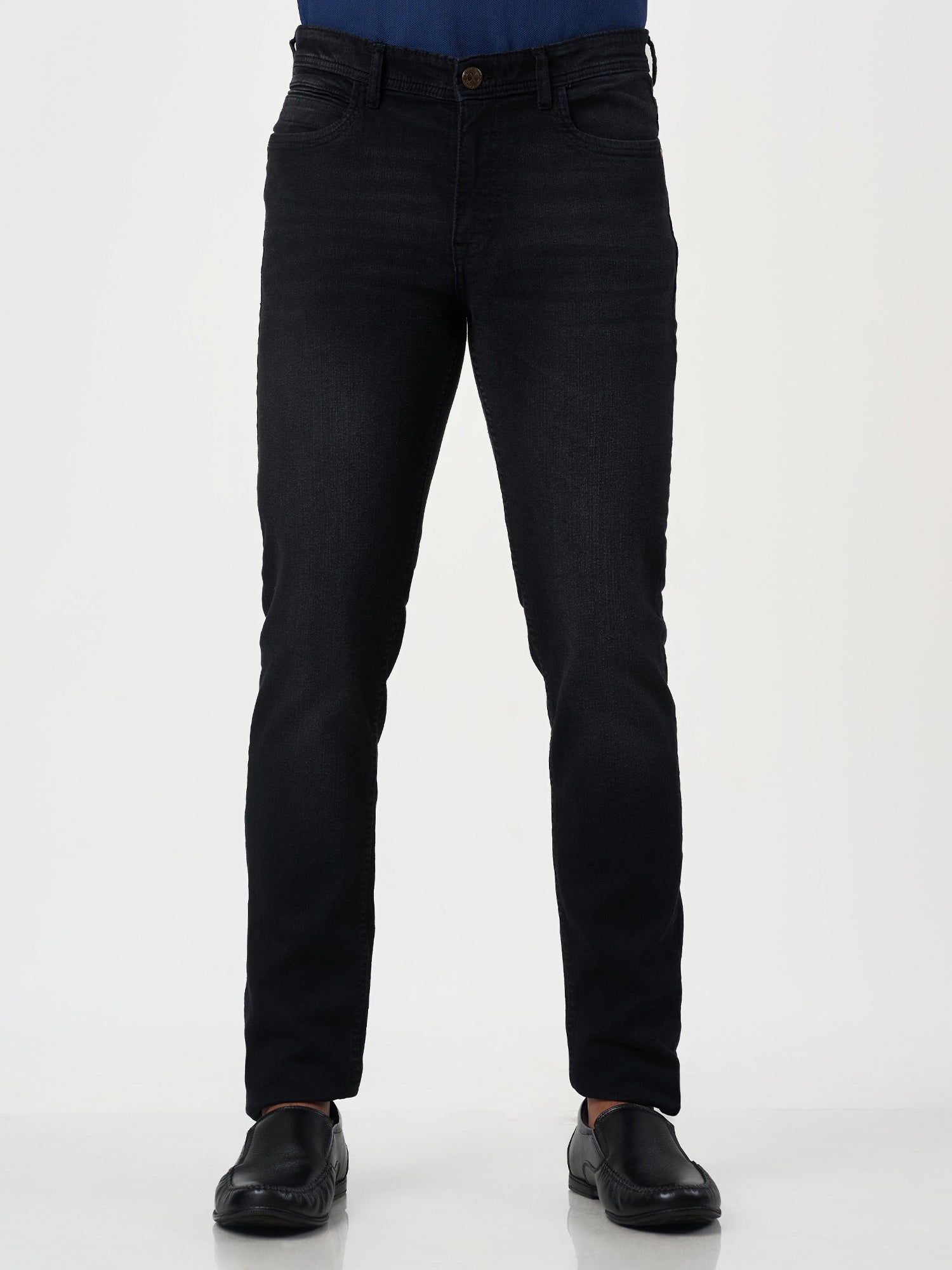 Black Regular Fit Jeans