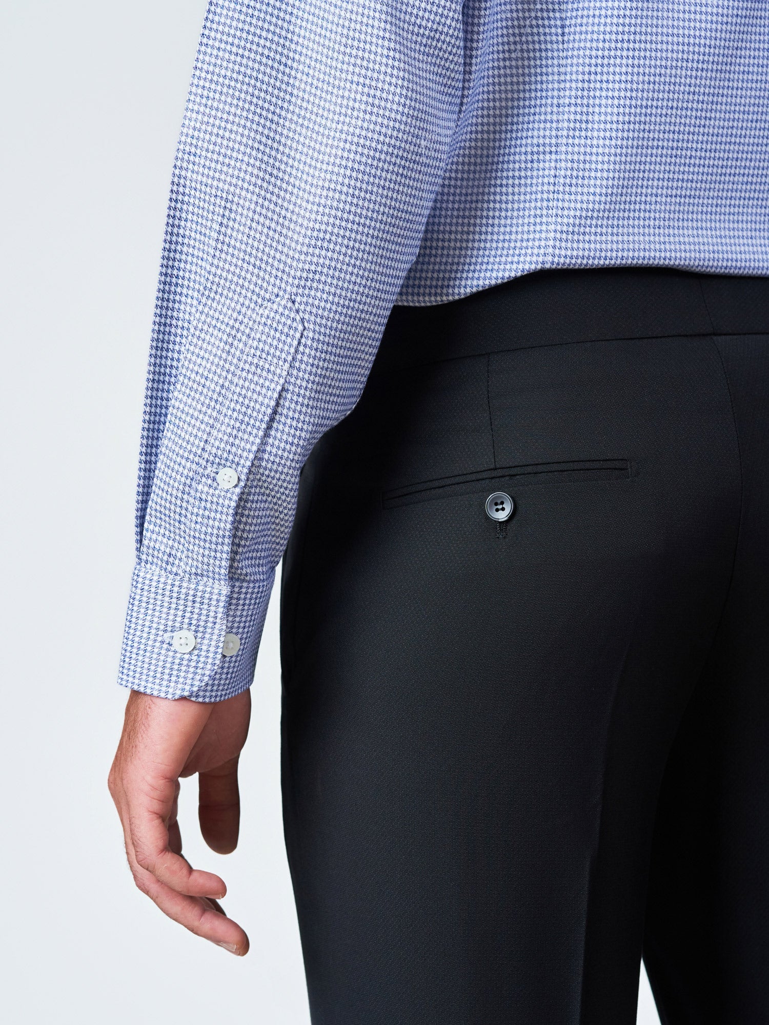 Blue Checked Long Sleeve Casual Shirt