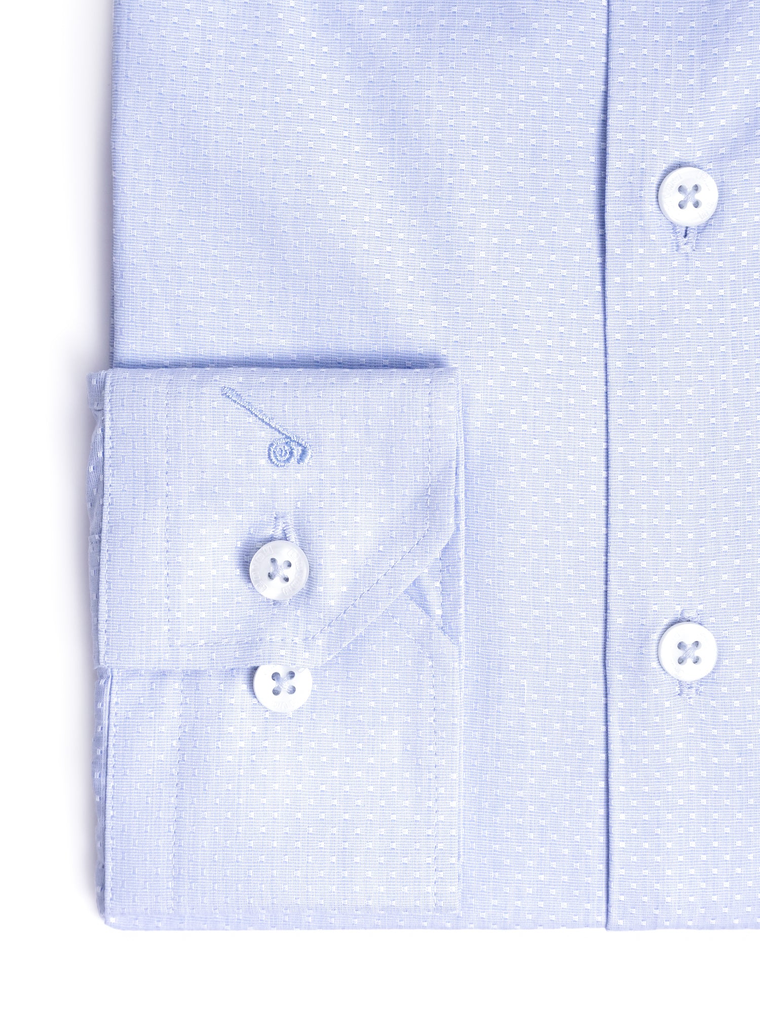 Light Blue Design Cotton Tailored Fit Shirt