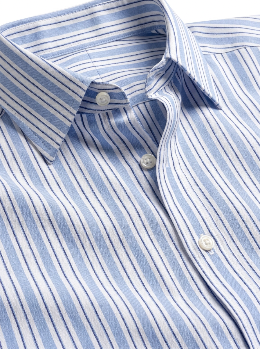 Blue Striped Long Sleeve Shirt