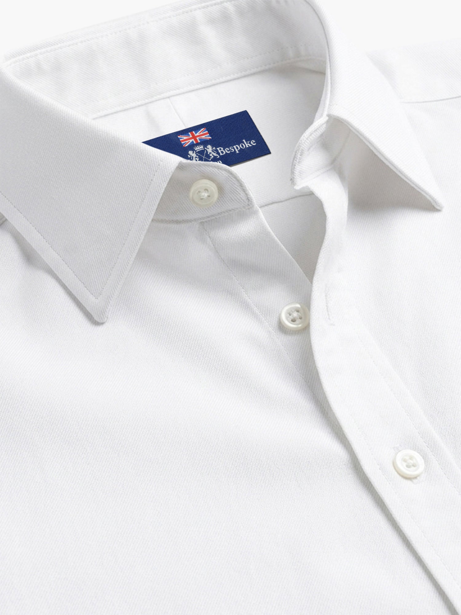 White Satin Cotton Custom Shirt