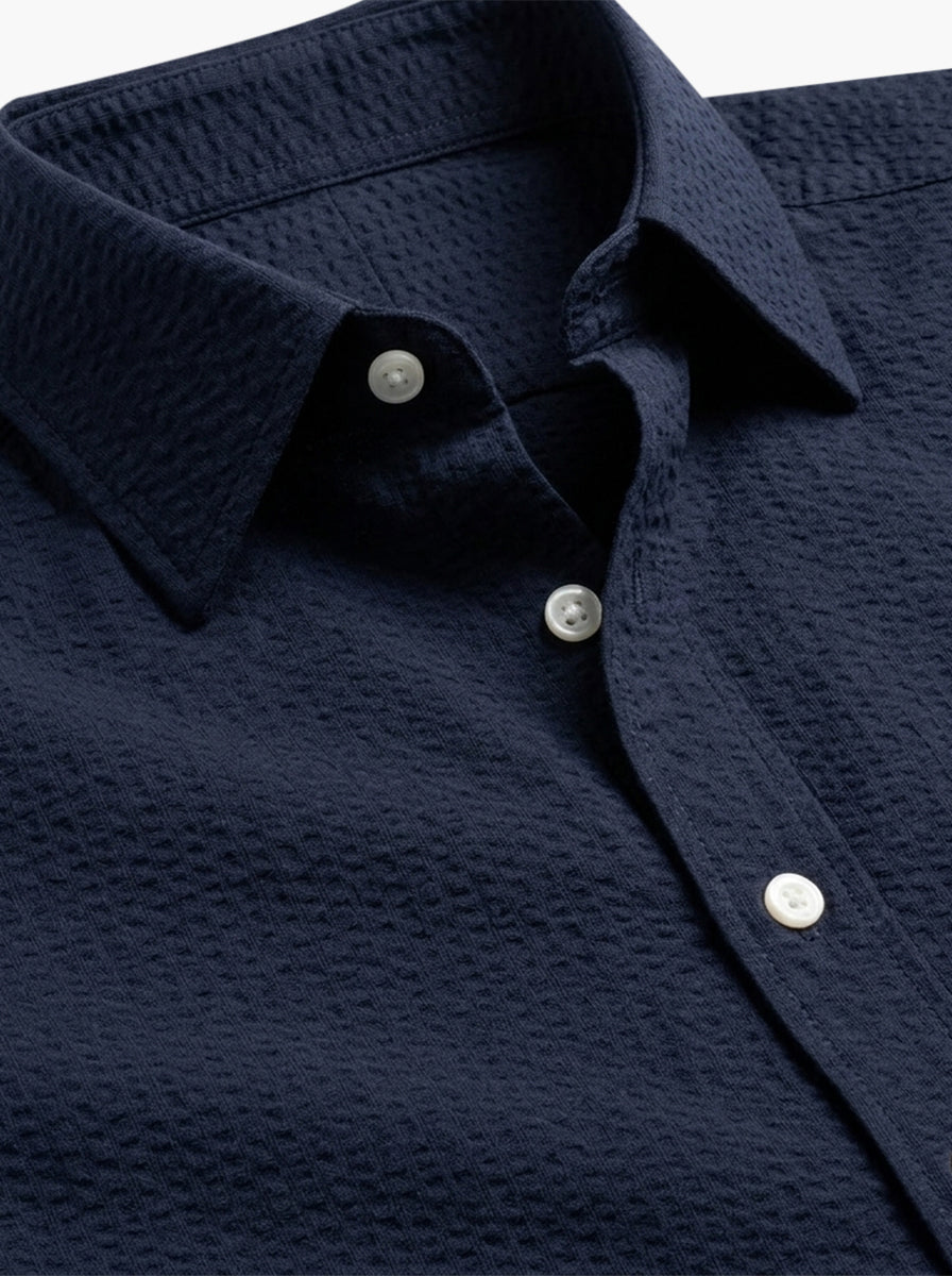 Dark Popcorn Texture Cotton Lycra