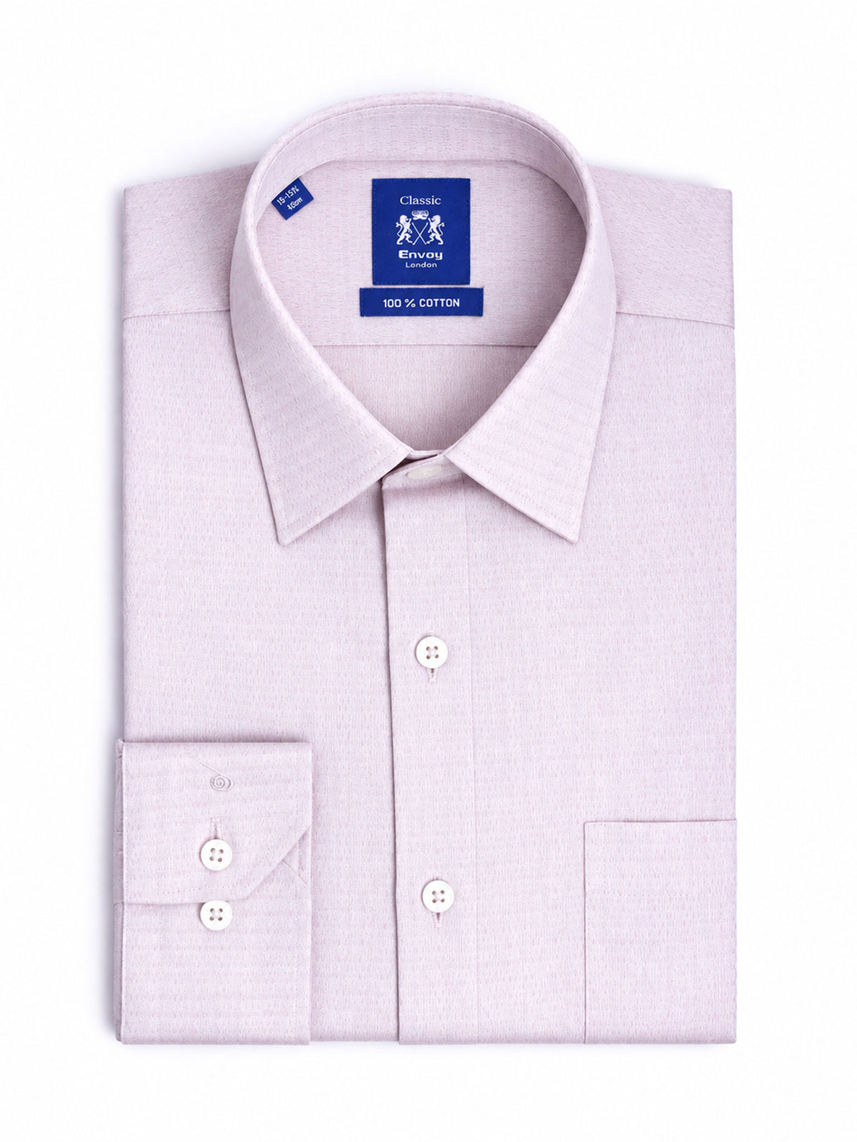 Beige Design Cotton Tailored Fit Shirt