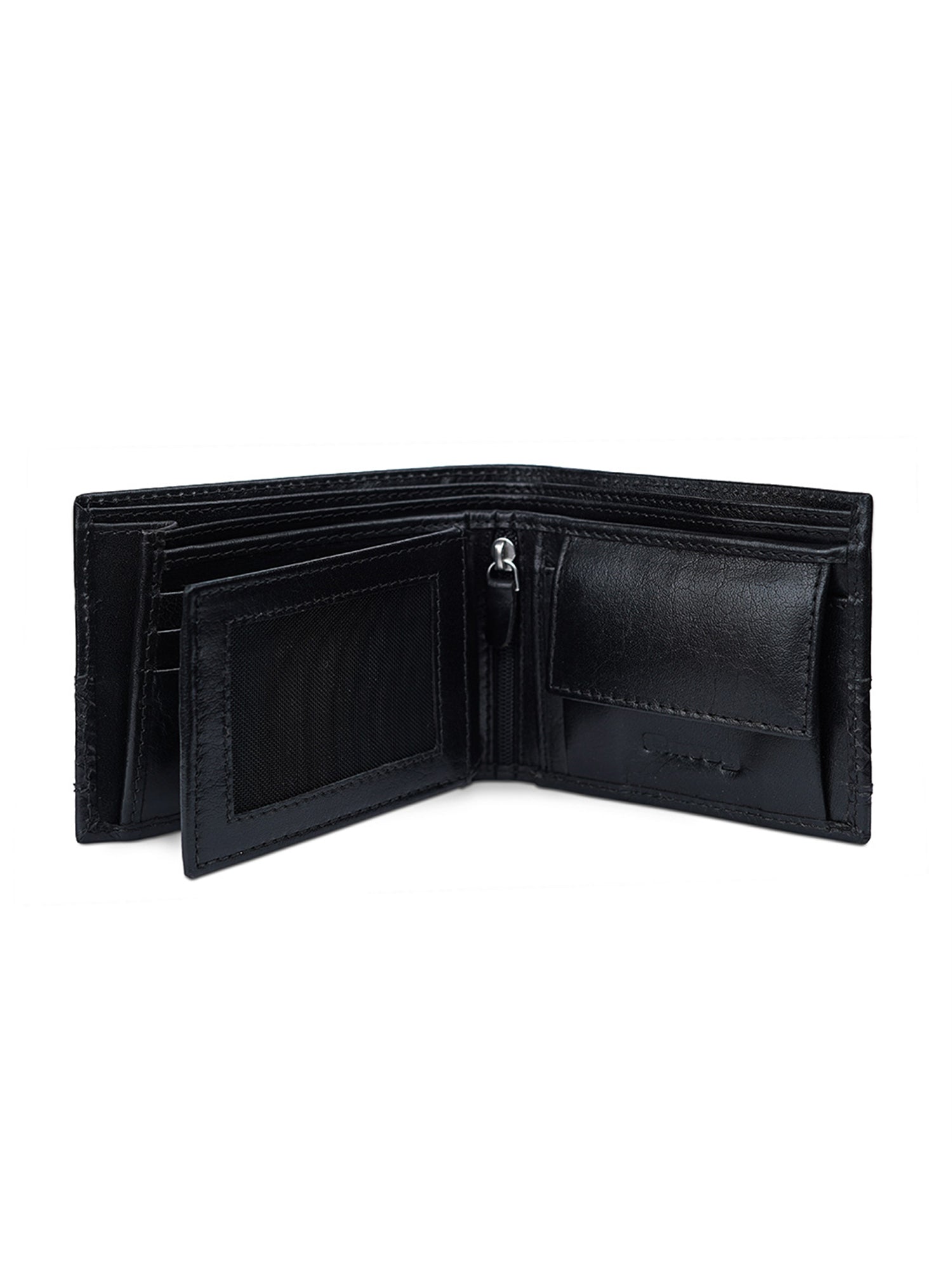 Men’s Black Leather Belt with Wallet Set