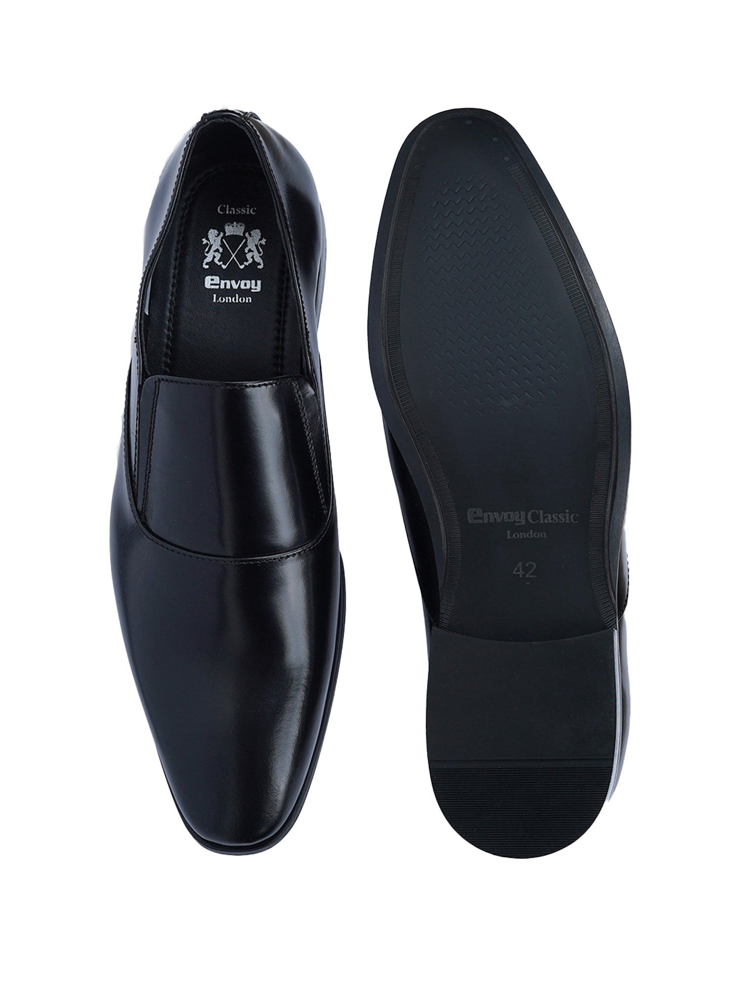 Black Patent Leather Penny Loafers Shoes