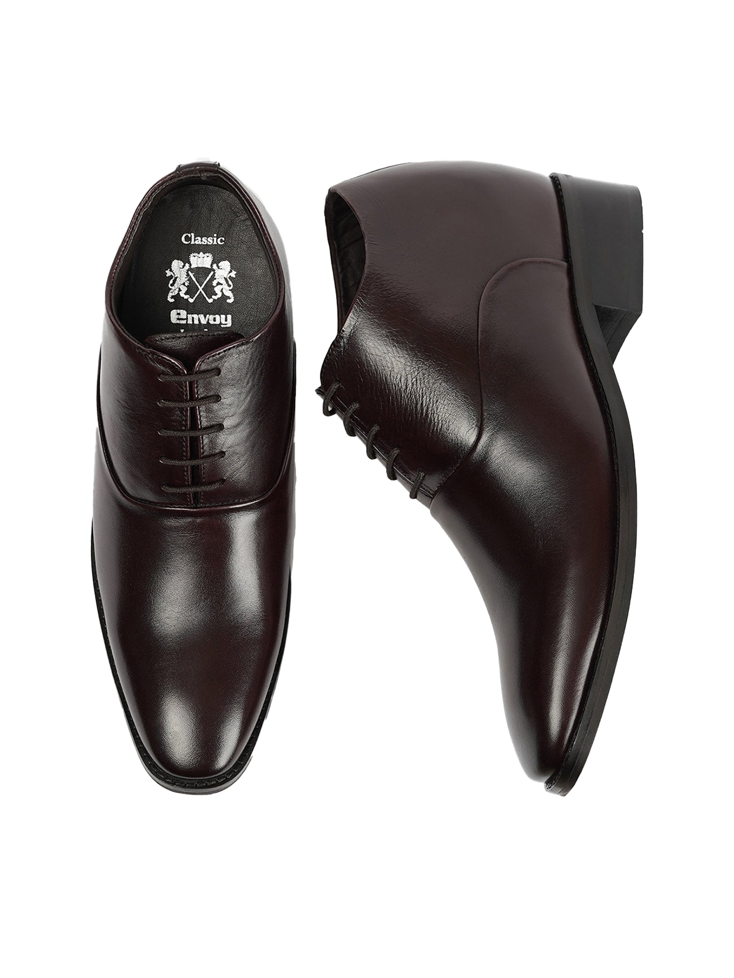 Brown Wedding Shoes with Inside Cuban Heel