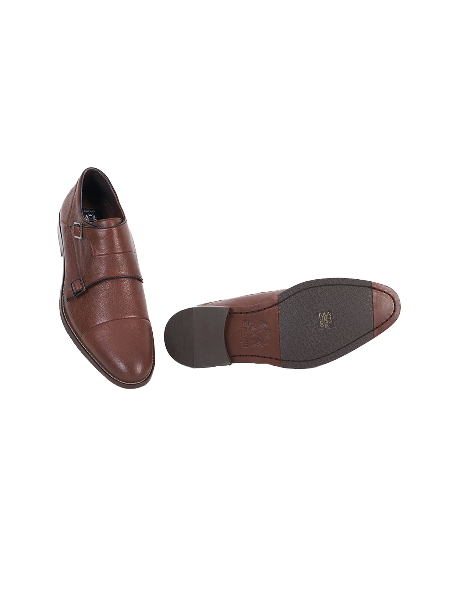 Formal Monk Strap Dark Brown Shoes