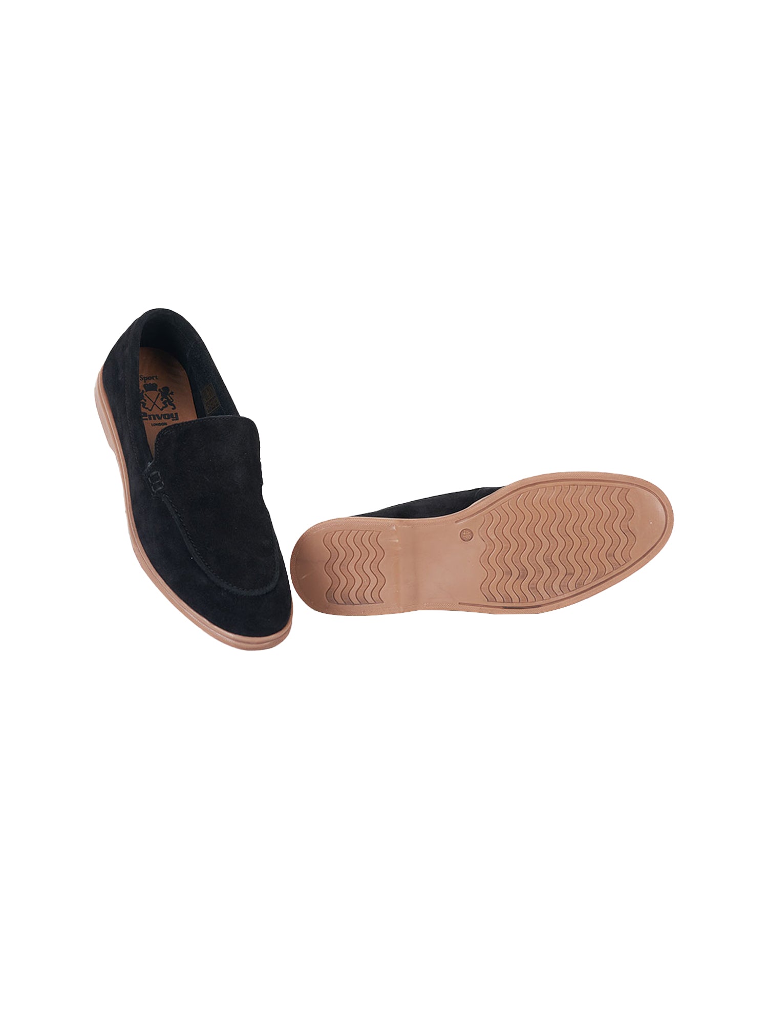 Black Casual Suede Loafers Shoes