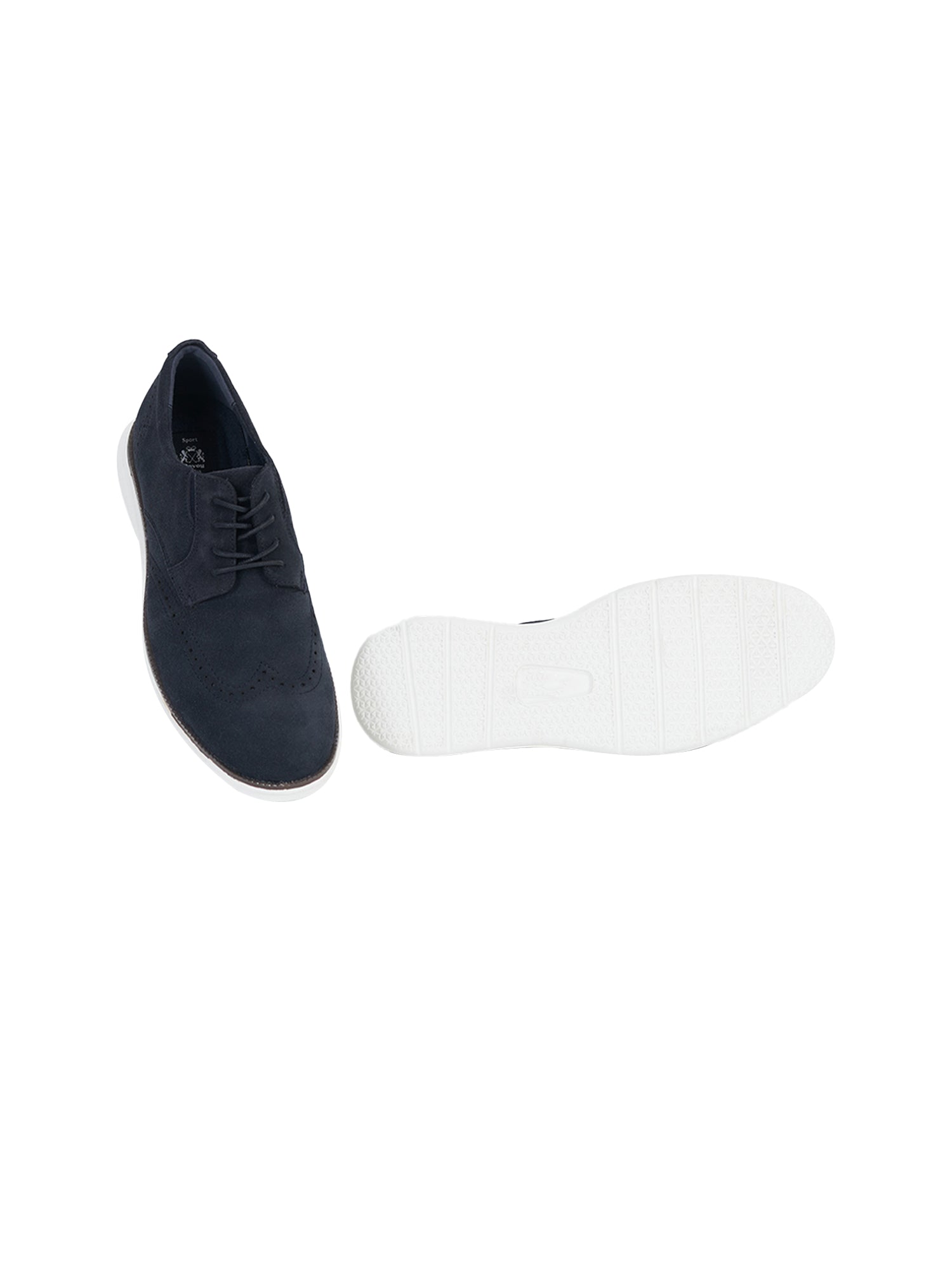 Blue Casual Derby Shoes