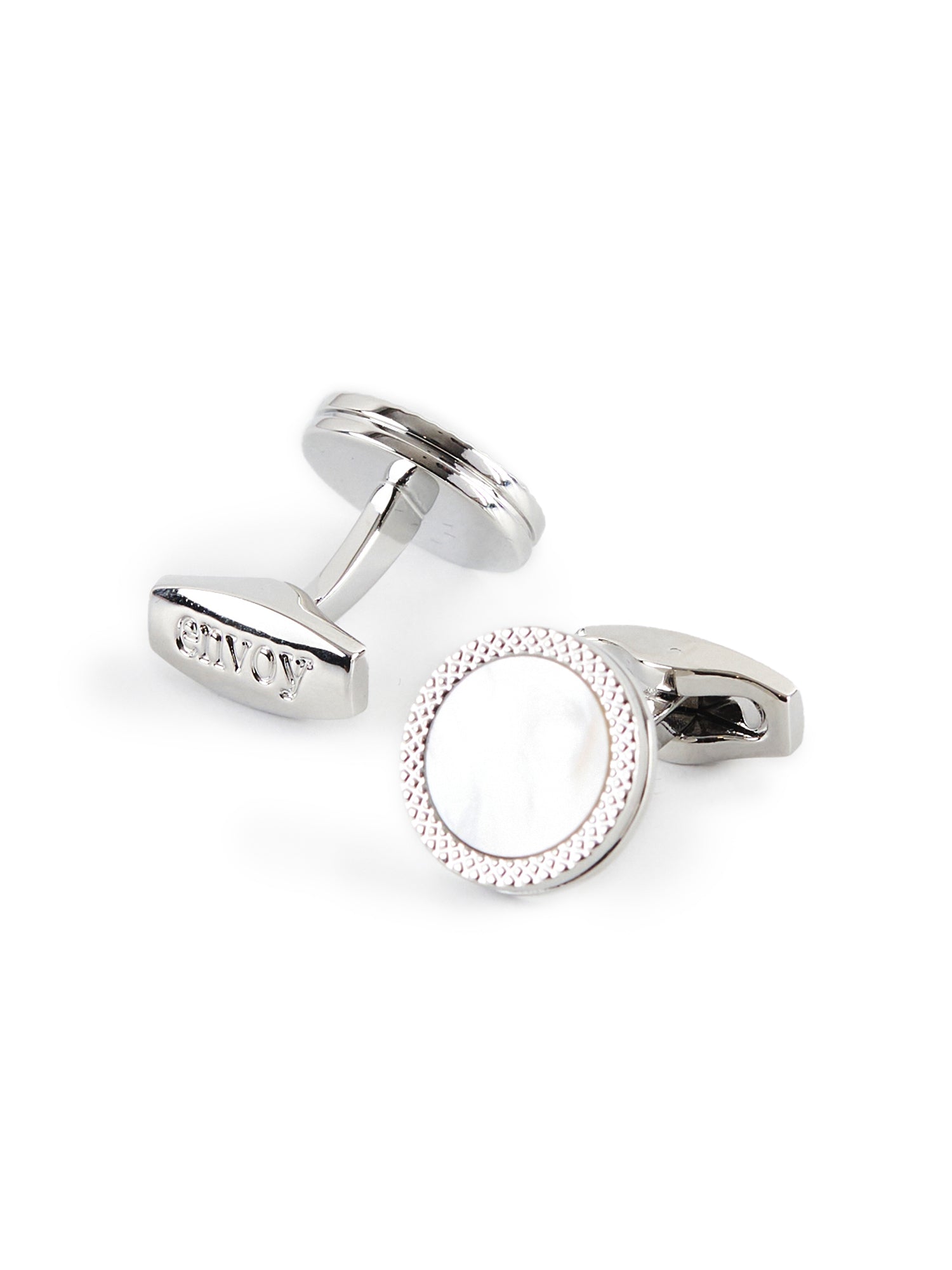 Round Mother of Pearl Cufflinks