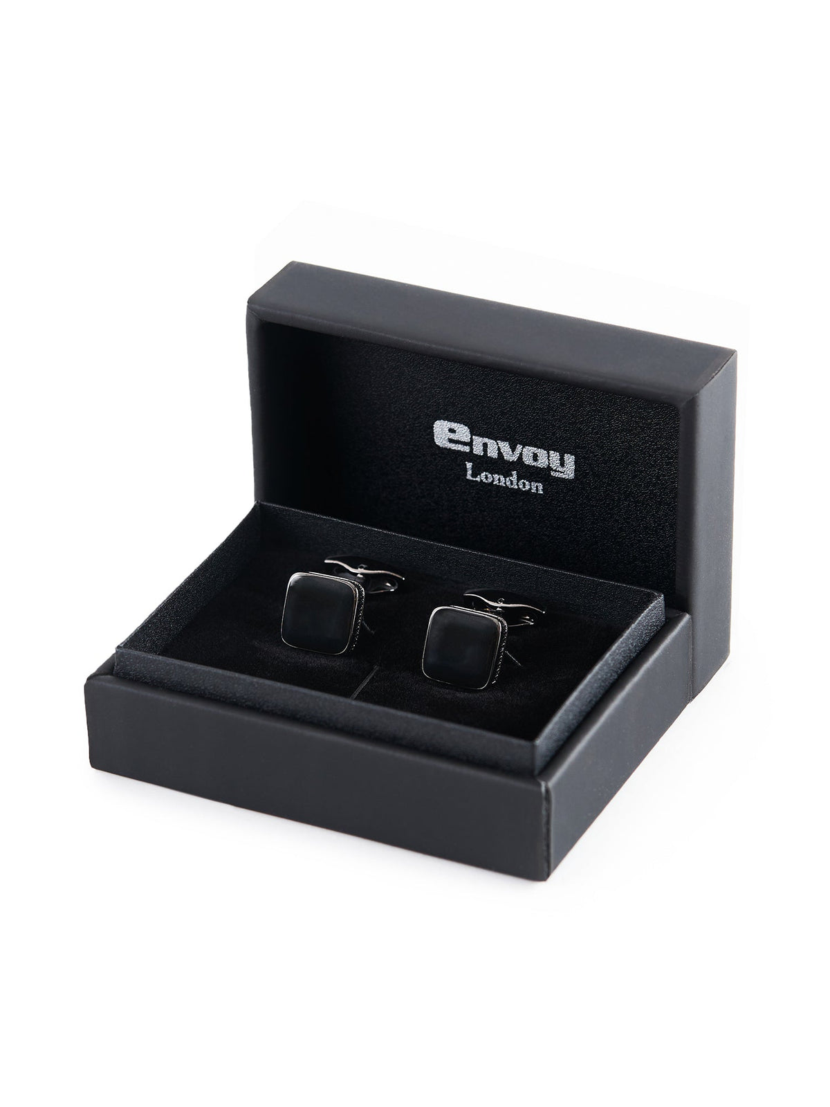 Soft Square Gunmetal Cufflinks