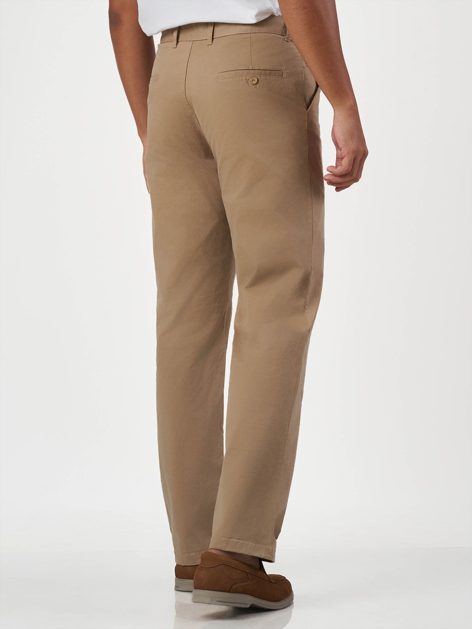 Smart Casual Beige Cotton Stretch Chikago Fit Chinos