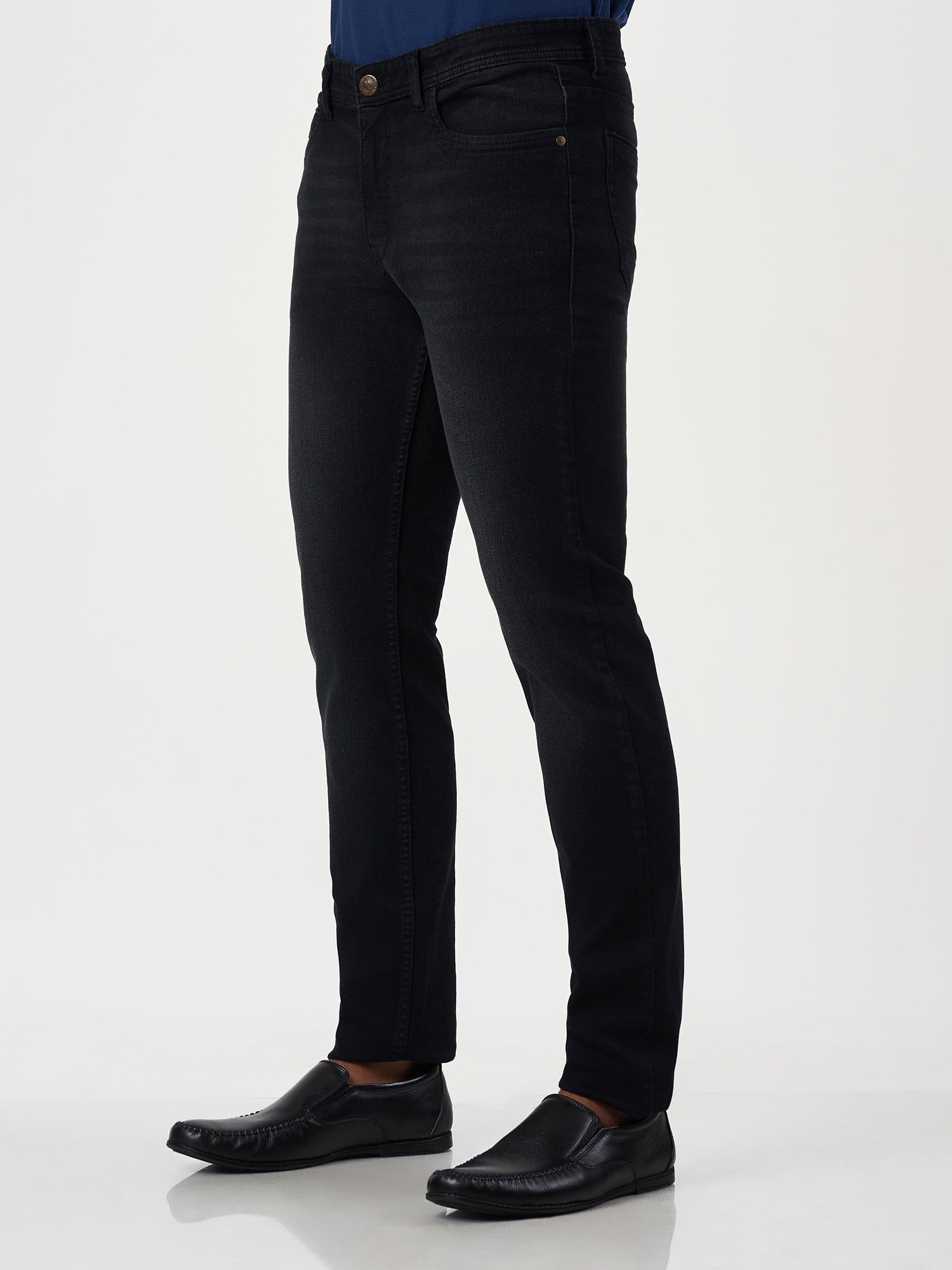 Black Regular Fit Jeans