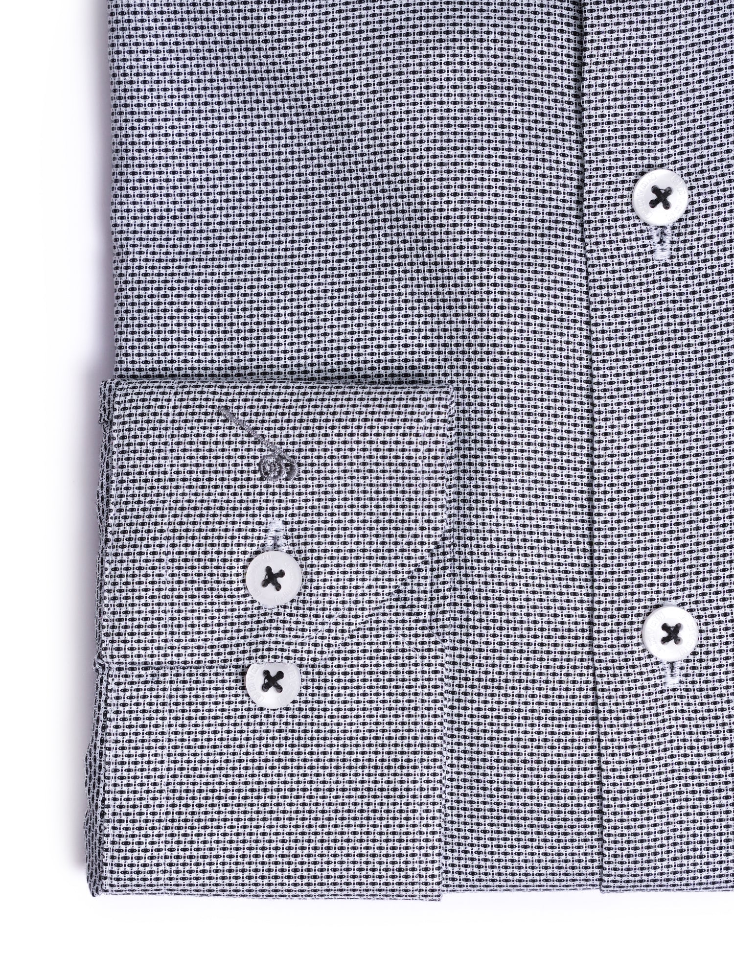 Black Design Cotton Tencel Tailored Fit Shirt