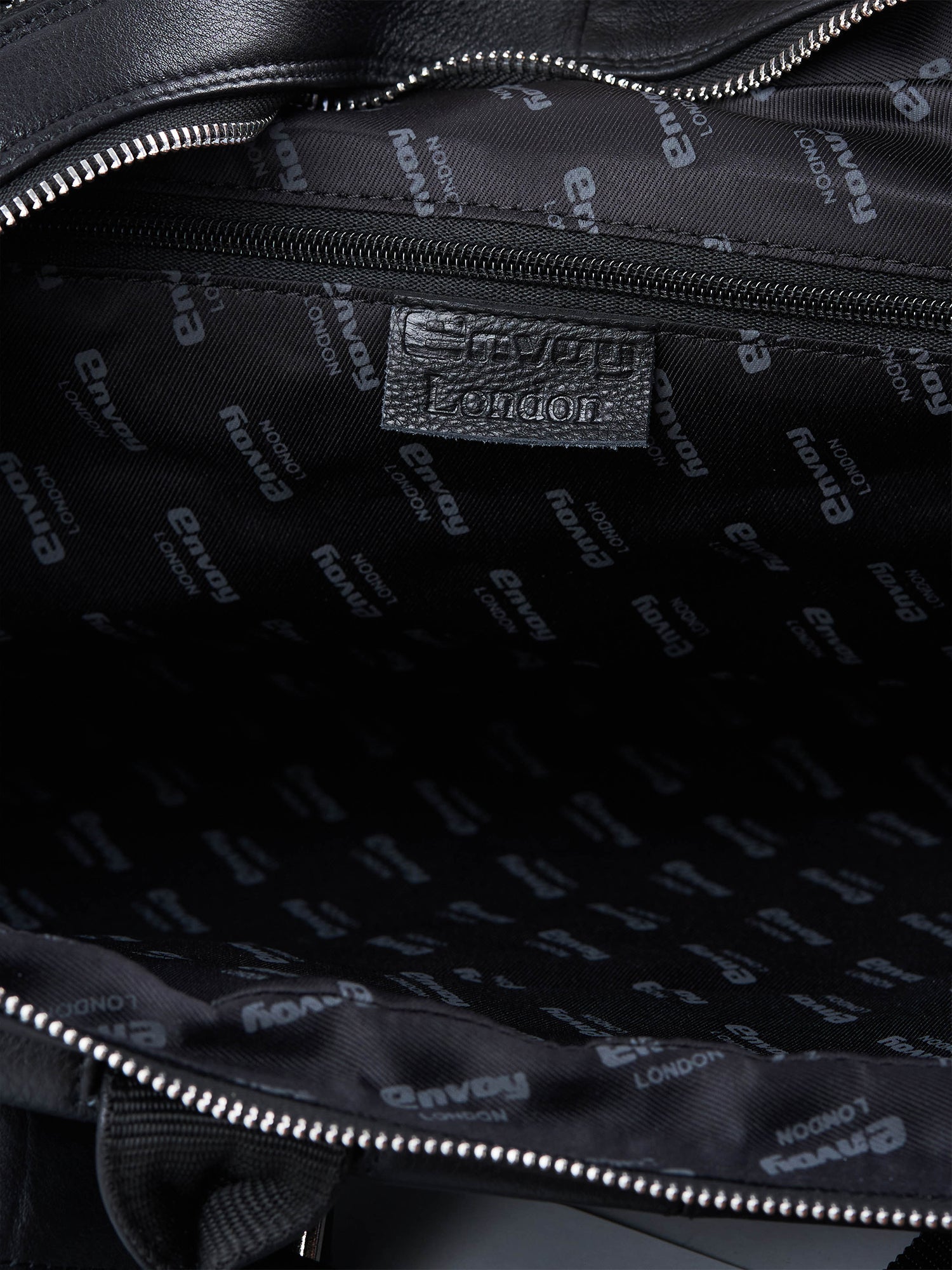 Black Full-Grain Leather Laptop Bag