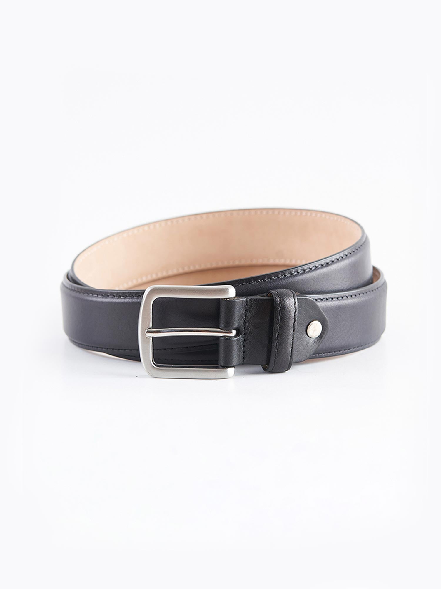 Black Full Grain Leather Belt