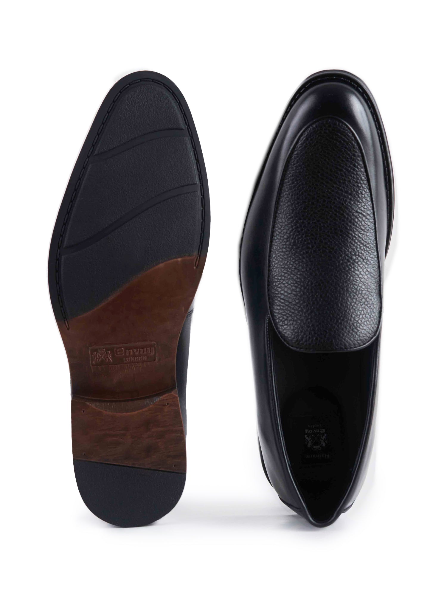 Full Grain Leather Slip-On Shoes