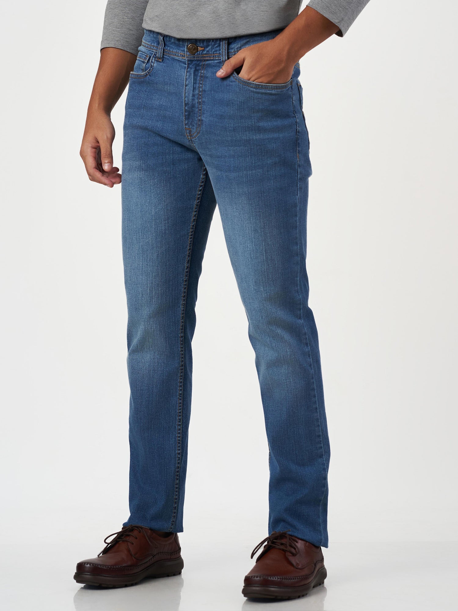 Blue Regular Fit Jeans