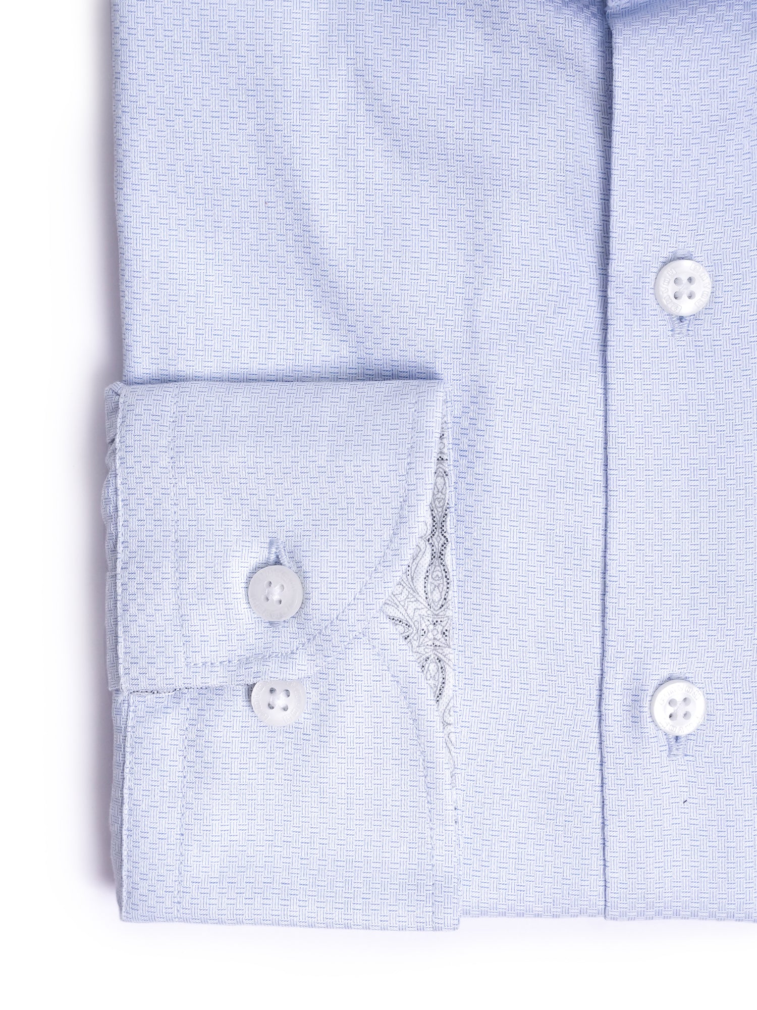 Blue Design Cotton Tailored Fit Shirt