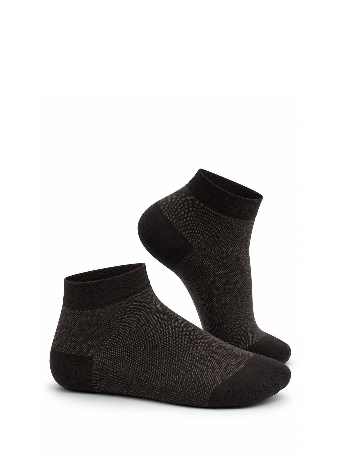 Brown Bamboo Cotton Ankle Socks