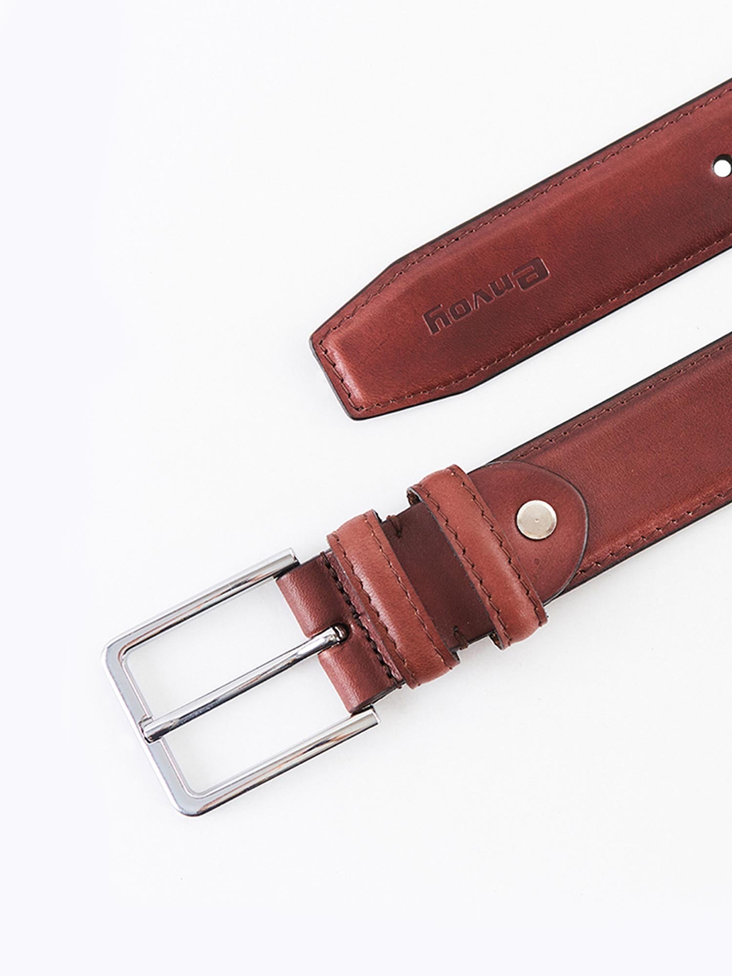 Brown Full Grain Leather Formal Belt