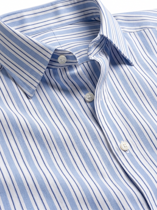 Blue Striped Long Sleeve Shirt